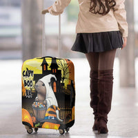 Capy-Boo-Ra Halloween Luggage Cover Haunted House And Pumpkin Spooky - Wonder Print Shop