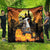 Capy-Boo-Ra Halloween Quilt Haunted House And Pumpkin Spooky - Wonder Print Shop