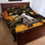 Capy-Boo-Ra Halloween Quilt Bed Set Haunted House And Pumpkin Spooky - Wonder Print Shop