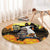 Capy-Boo-Ra Halloween Round Carpet Haunted House And Pumpkin Spooky