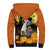 Capy-Boo-Ra Halloween Sherpa Hoodie Haunted House And Pumpkin Spooky - Wonder Print Shop