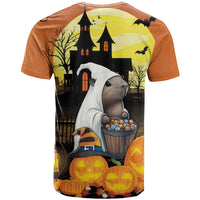 Capy-Boo-Ra Halloween T Shirt Haunted House And Pumpkin Spooky - Wonder Print Shop