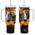 Capy-Boo-Ra Halloween Tumbler With Handle Haunted House And Pumpkin Spooky - Wonder Print Shop
