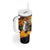Capy-Boo-Ra Halloween Tumbler With Handle Haunted House And Pumpkin Spooky - Wonder Print Shop