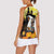 Capy-Boo-Ra Halloween Women Sleeveless Polo Shirt Haunted House And Pumpkin Spooky - Wonder Print Shop