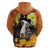 Capy-Boo-Ra Halloween Zip Hoodie Haunted House And Pumpkin Spooky - Wonder Print Shop