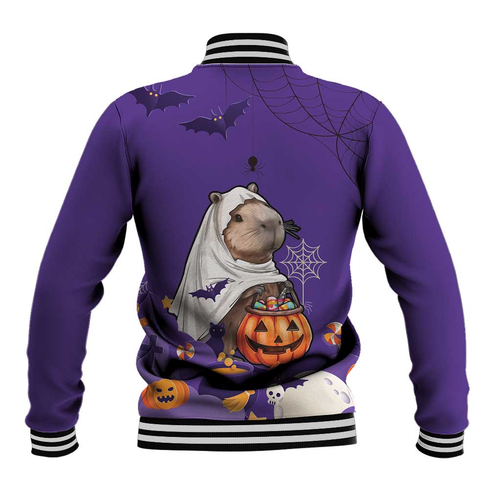 Capy-Boo-Ra Halloween Baseball Jacket Bats And Pumpkins Funny Style - Wonder Print Shop