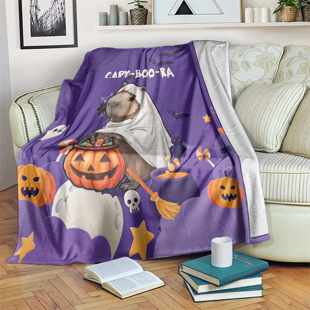 Capy-Boo-Ra Halloween Blanket Bats And Pumpkins Funny Style