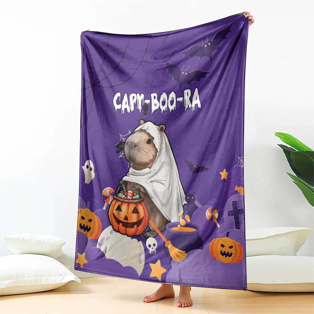 Capy-Boo-Ra Halloween Blanket Bats And Pumpkins Funny Style