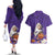 Capy-Boo-Ra Halloween Couples Matching Off The Shoulder Long Sleeve Dress and Hawaiian Shirt Bats And Pumpkins Funny Style - Wonder Print Shop