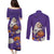 Capy-Boo-Ra Halloween Couples Matching Puletasi and Long Sleeve Button Shirt Bats And Pumpkins Funny Style - Wonder Print Shop