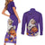 Capy-Boo-Ra Halloween Couples Matching Short Sleeve Bodycon Dress and Long Sleeve Button Shirt Bats And Pumpkins Funny Style - Wonder Print Shop