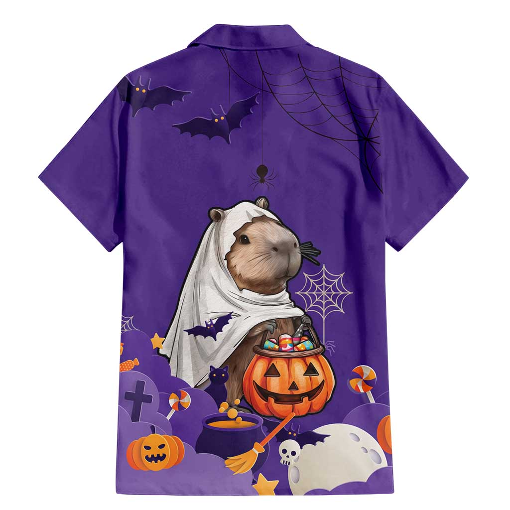 Capy-Boo-Ra Halloween Family Matching Mermaid Dress and Hawaiian Shirt Bats And Pumpkins Funny Style - Wonder Print Shop