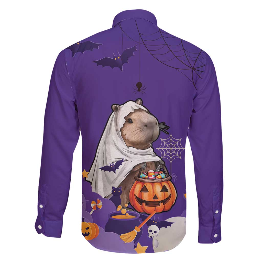 Capy-Boo-Ra Halloween Family Matching Summer Maxi Dress and Hawaiian Shirt Bats And Pumpkins Funny Style - Wonder Print Shop
