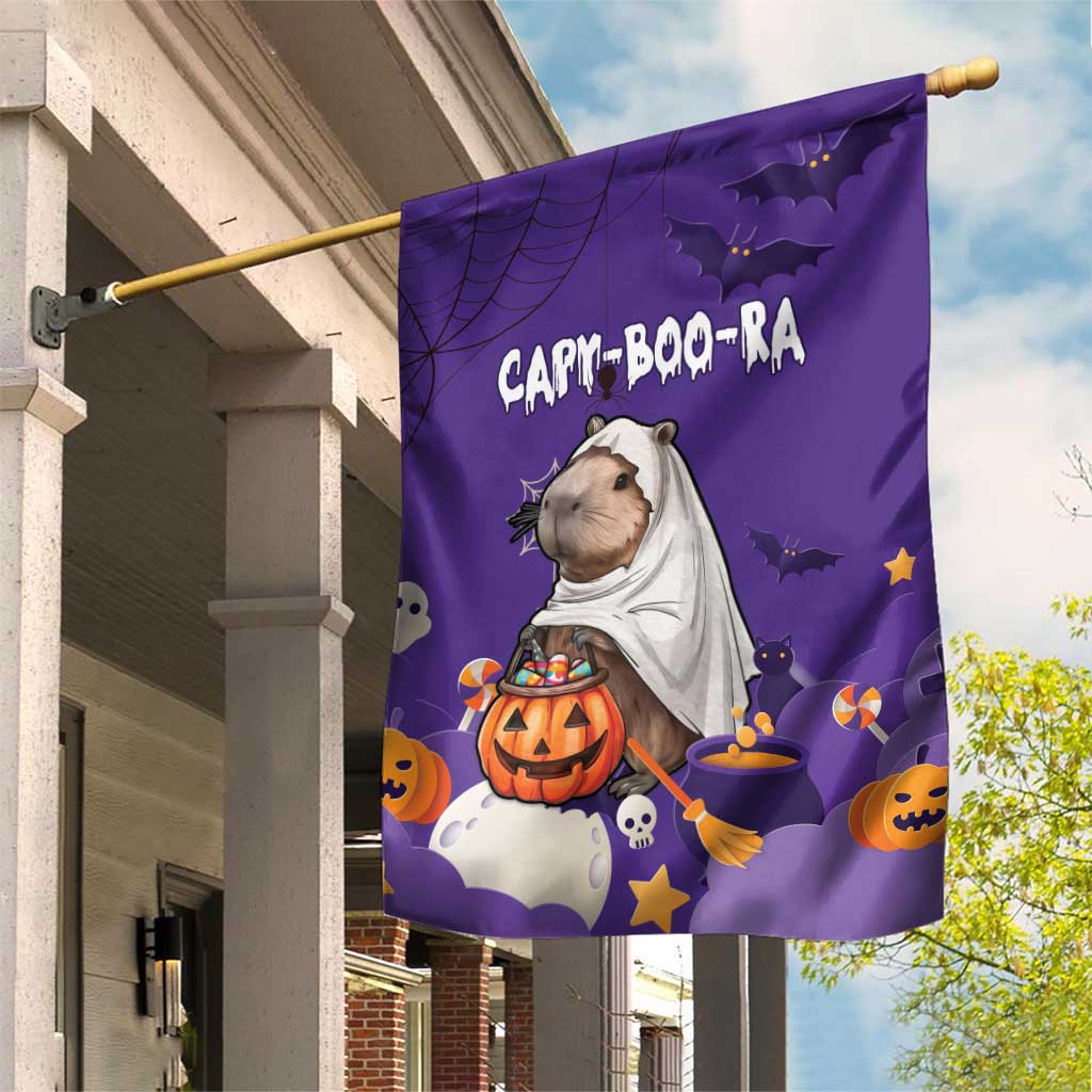 Capy-Boo-Ra Halloween Garden Flag Bats And Pumpkins Funny Style - Wonder Print Shop