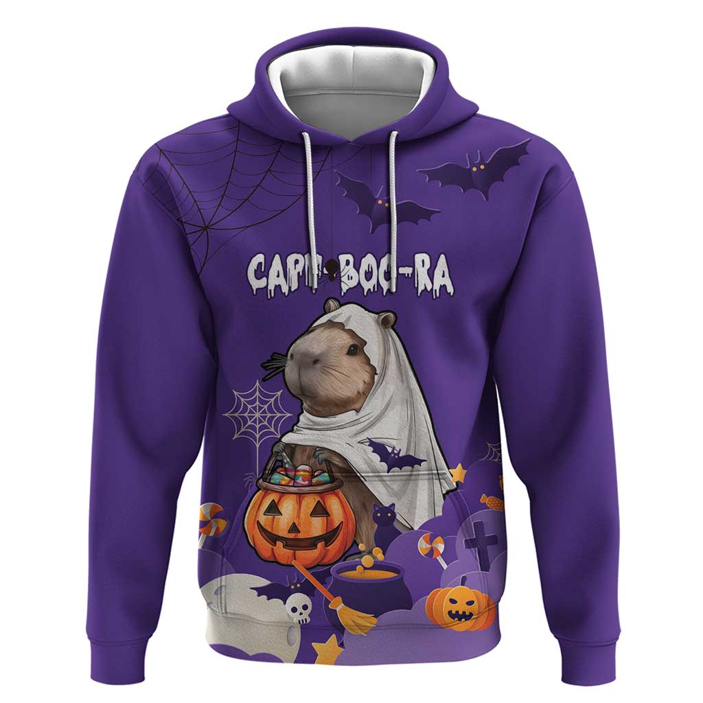 Capy-Boo-Ra Halloween Hoodie Bats And Pumpkins Funny Style - Wonder Print Shop