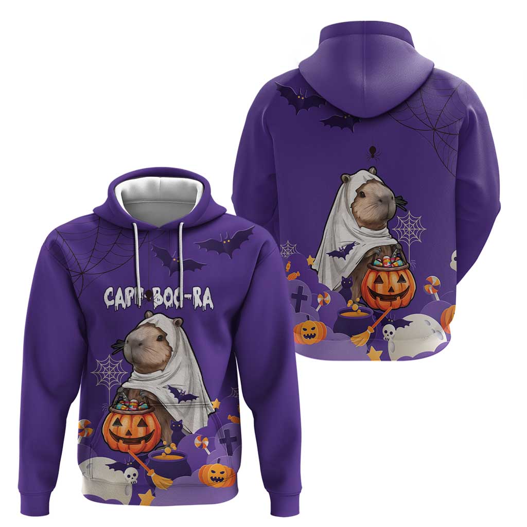 Capy-Boo-Ra Halloween Hoodie Bats And Pumpkins Funny Style - Wonder Print Shop