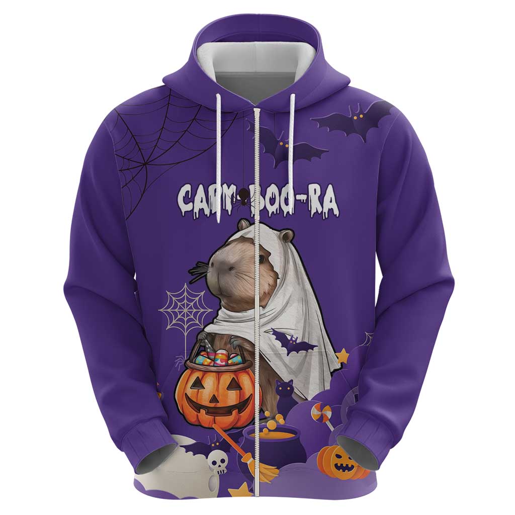 Capy-Boo-Ra Halloween Hoodie Bats And Pumpkins Funny Style - Wonder Print Shop