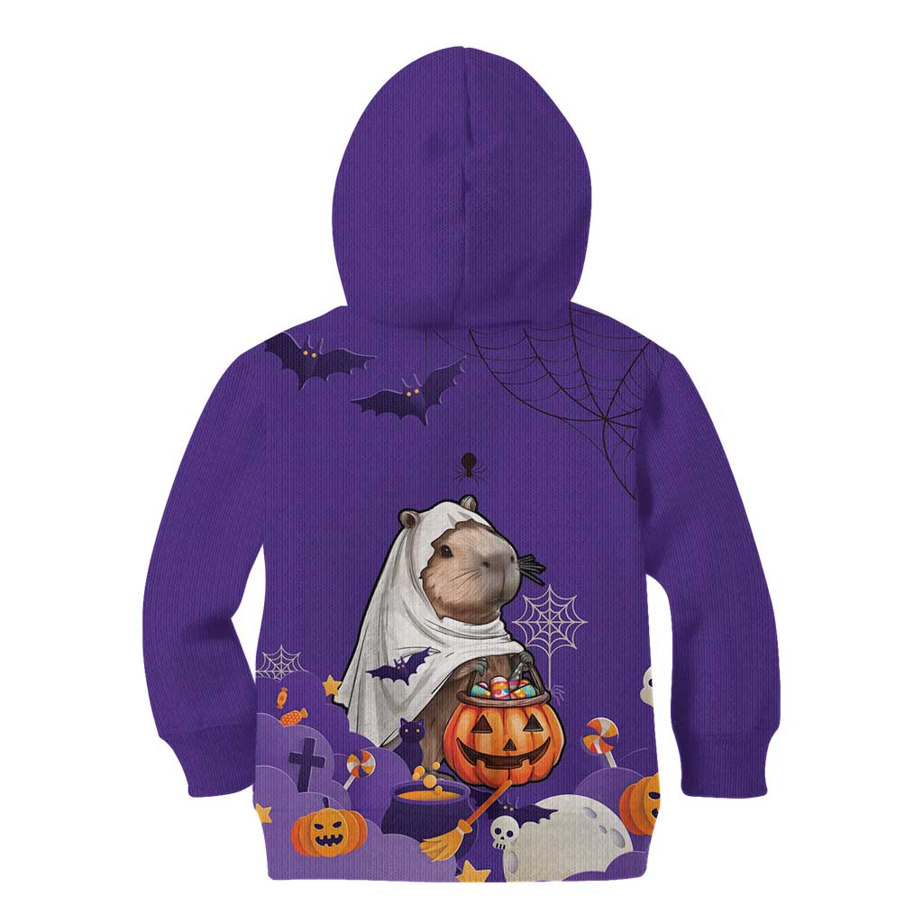 Capy-Boo-Ra Halloween Kid Hoodie Bats And Pumpkins Funny Style - Wonder Print Shop