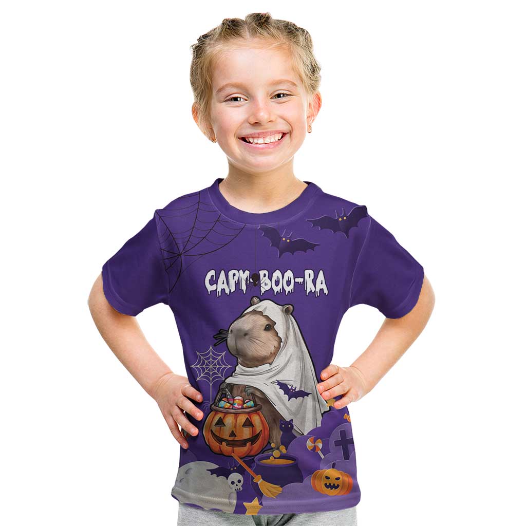 Capy-Boo-Ra Halloween Kid T Shirt Bats And Pumpkins Funny Style - Wonder Print Shop