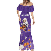 Capy-Boo-Ra Halloween Mermaid Dress Bats And Pumpkins Funny Style - Wonder Print Shop