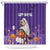 Capy-Boo-Ra Halloween Shower Curtain Bats And Pumpkins Funny Style