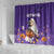 Capy-Boo-Ra Halloween Shower Curtain Bats And Pumpkins Funny Style