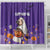 Capy-Boo-Ra Halloween Shower Curtain Bats And Pumpkins Funny Style