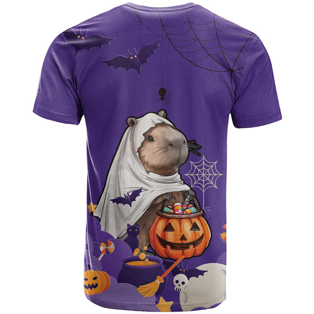 Capy-Boo-Ra Halloween T Shirt Bats And Pumpkins Funny Style - Wonder Print Shop