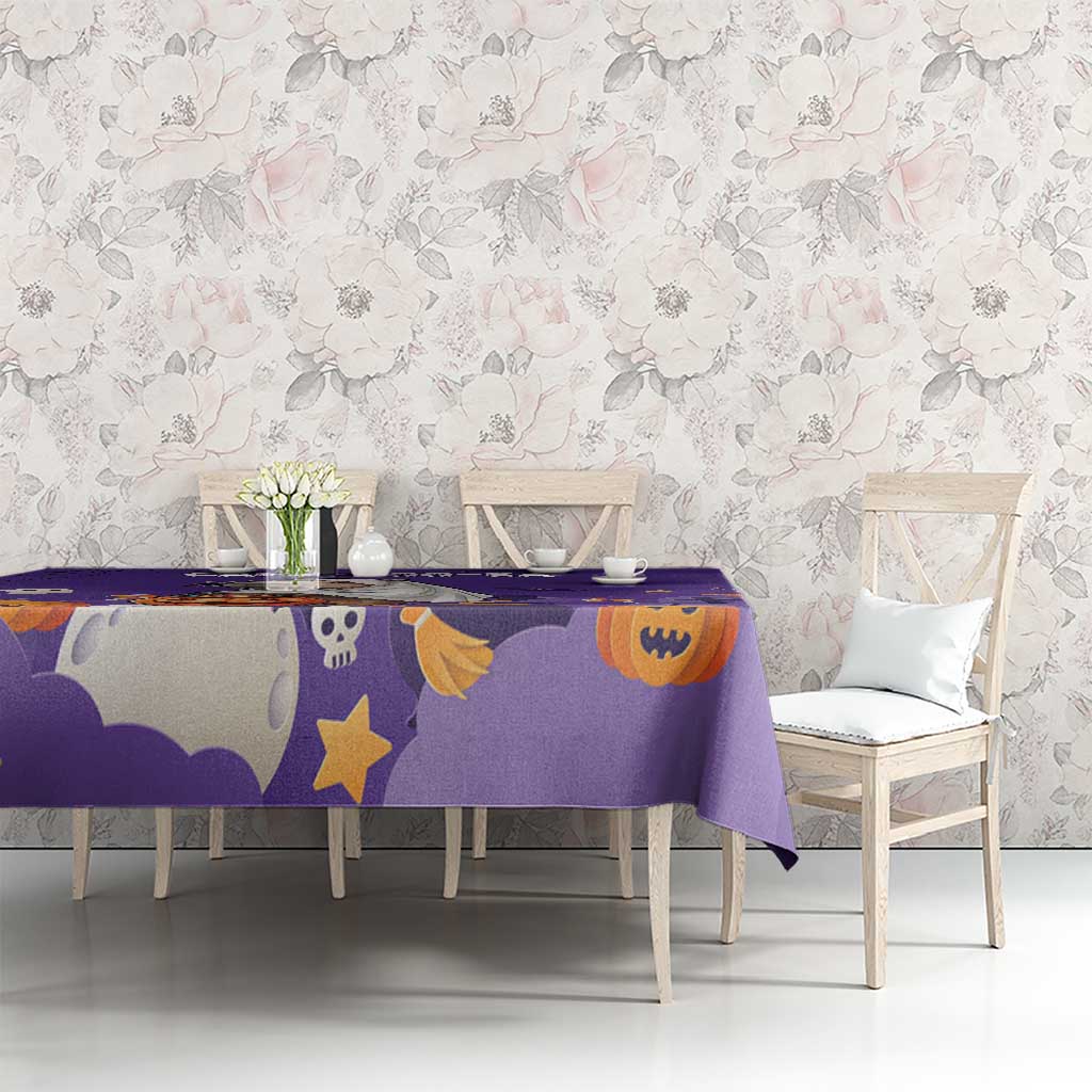 Capy-Boo-Ra Halloween Tablecloth Bats And Pumpkins Funny Style - Wonder Print Shop