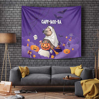 Capy-Boo-Ra Halloween Tapestry Bats And Pumpkins Funny Style - Wonder Print Shop