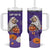 Capy-Boo-Ra Halloween Tumbler With Handle Bats And Pumpkins Cute Style - Wonder Print Shop
