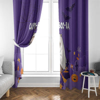 Capy-Boo-Ra Halloween Window Curtain Bats And Pumpkins Funny Style - Wonder Print Shop