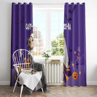 Capy-Boo-Ra Halloween Window Curtain Bats And Pumpkins Funny Style - Wonder Print Shop