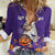 Capy-Boo-Ra Halloween Women Casual Shirt Bats And Pumpkins Funny Style - Wonder Print Shop