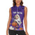 Capy-Boo-Ra Halloween Women Sleeveless Polo Shirt Bats And Pumpkins Funny Style - Wonder Print Shop