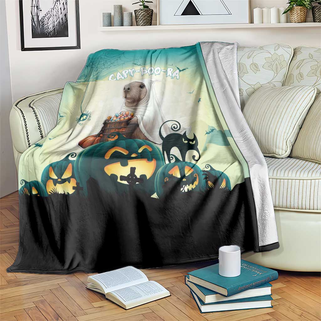 Capy-Boo-Ra Halloween Blanket Spooky Halloween Night With Pumpkins