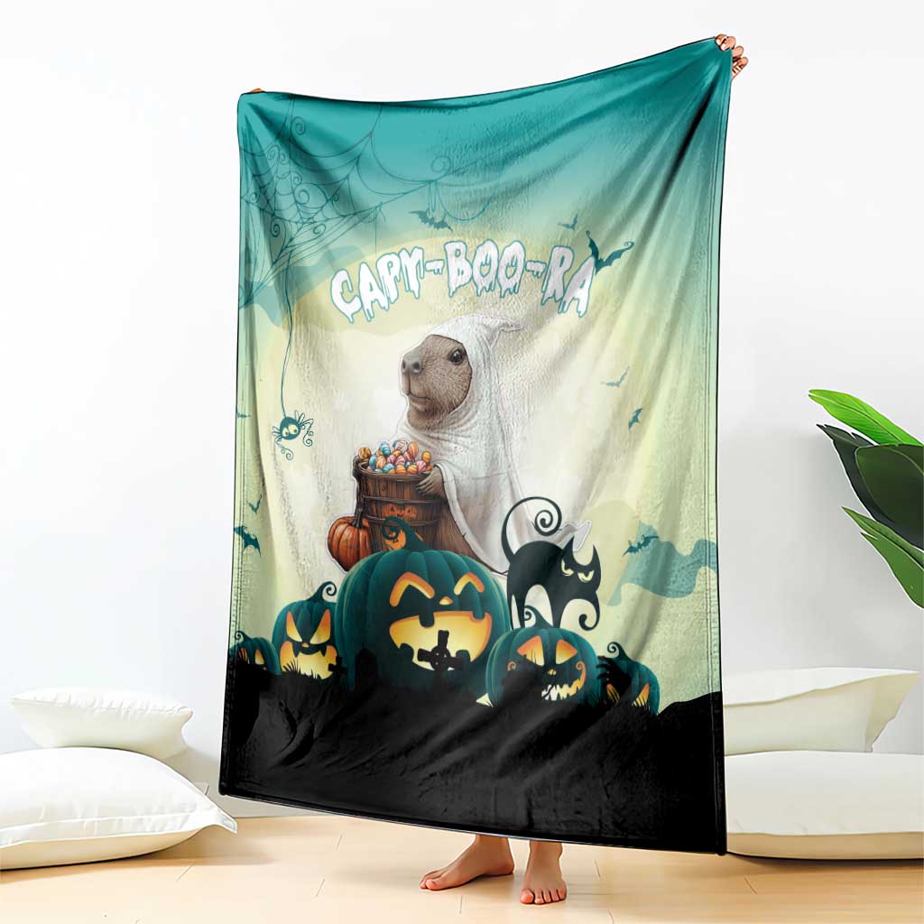 Capy-Boo-Ra Halloween Blanket Spooky Halloween Night With Pumpkins