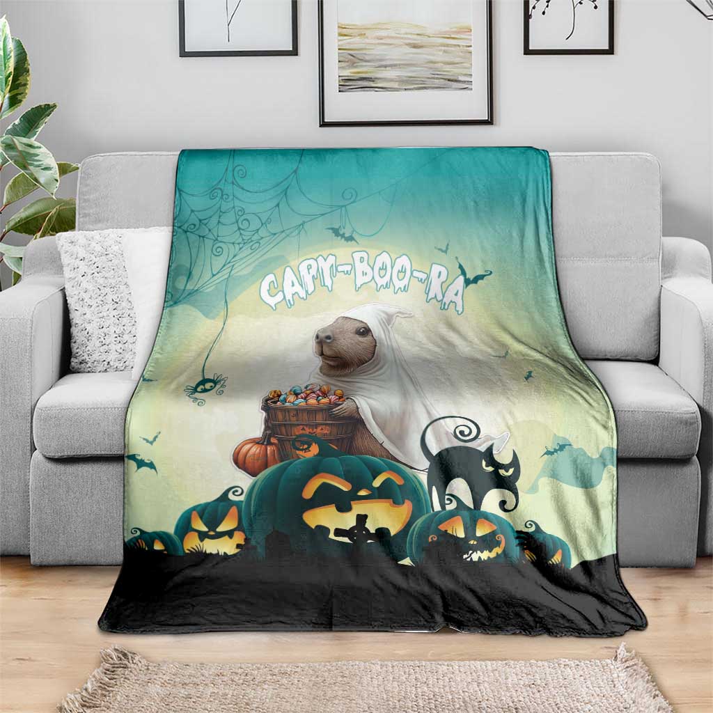 Capy-Boo-Ra Halloween Blanket Spooky Halloween Night With Pumpkins