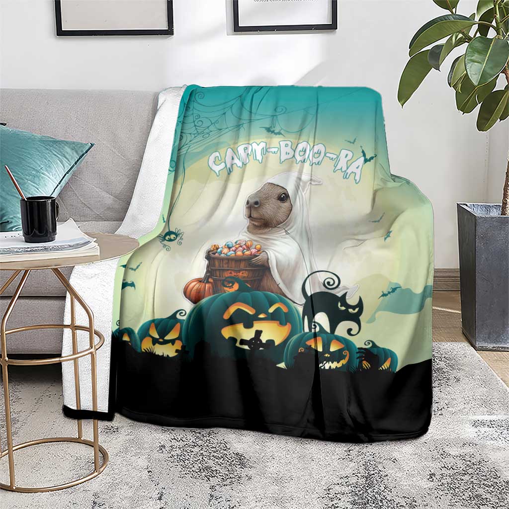 Capy-Boo-Ra Halloween Blanket Spooky Halloween Night With Pumpkins