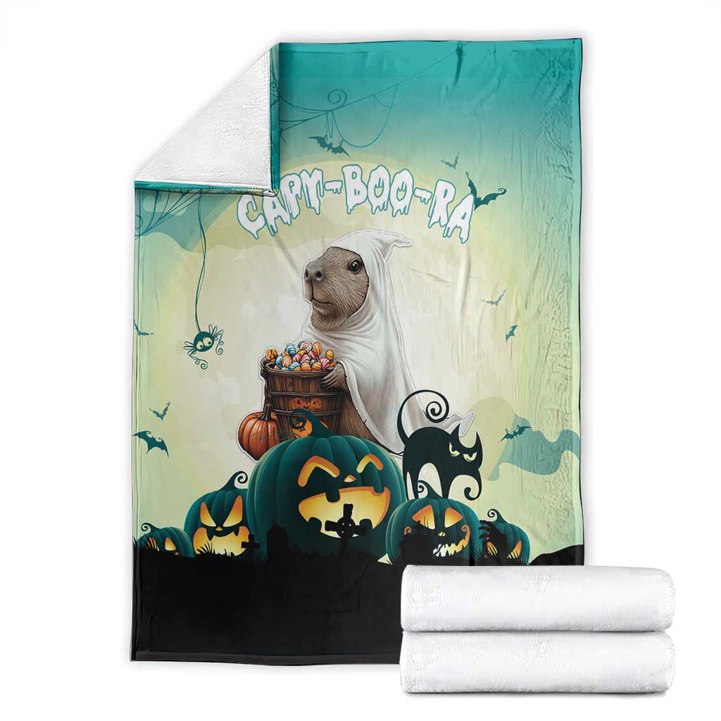 Capy-Boo-Ra Halloween Blanket Spooky Halloween Night With Pumpkins
