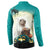 Capy-Boo-Ra Halloween Button Sweatshirt Spooky Halloween Night With Pumpkins - Wonder Print Shop