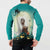 Capy-Boo-Ra Halloween Button Sweatshirt Spooky Halloween Night With Pumpkins - Wonder Print Shop