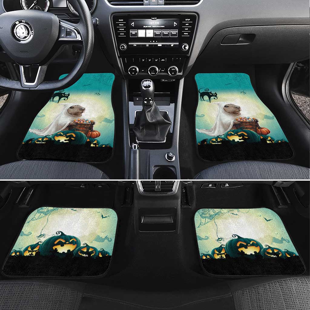 Capy-Boo-Ra Halloween Car Mats Spooky Halloween Night With Pumpkins - Wonder Print Shop