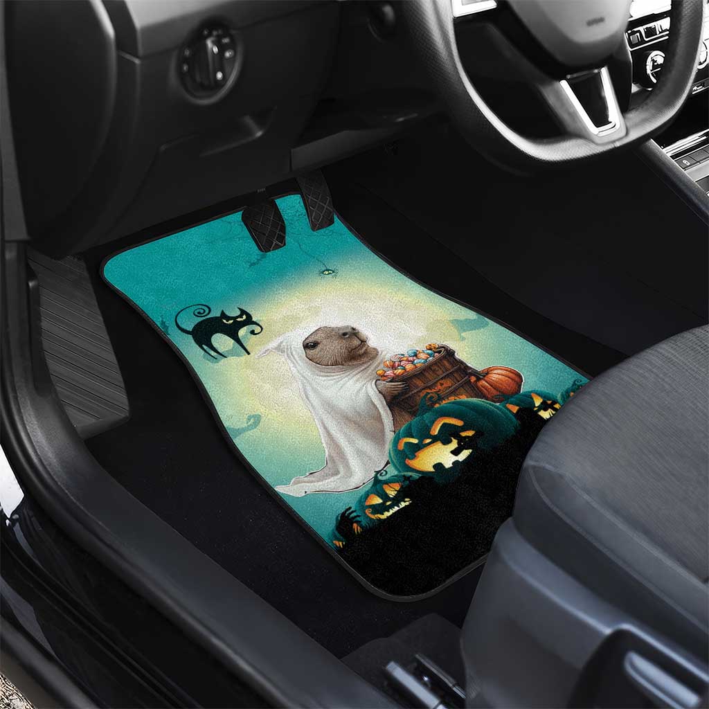 Capy-Boo-Ra Halloween Car Mats Spooky Halloween Night With Pumpkins - Wonder Print Shop