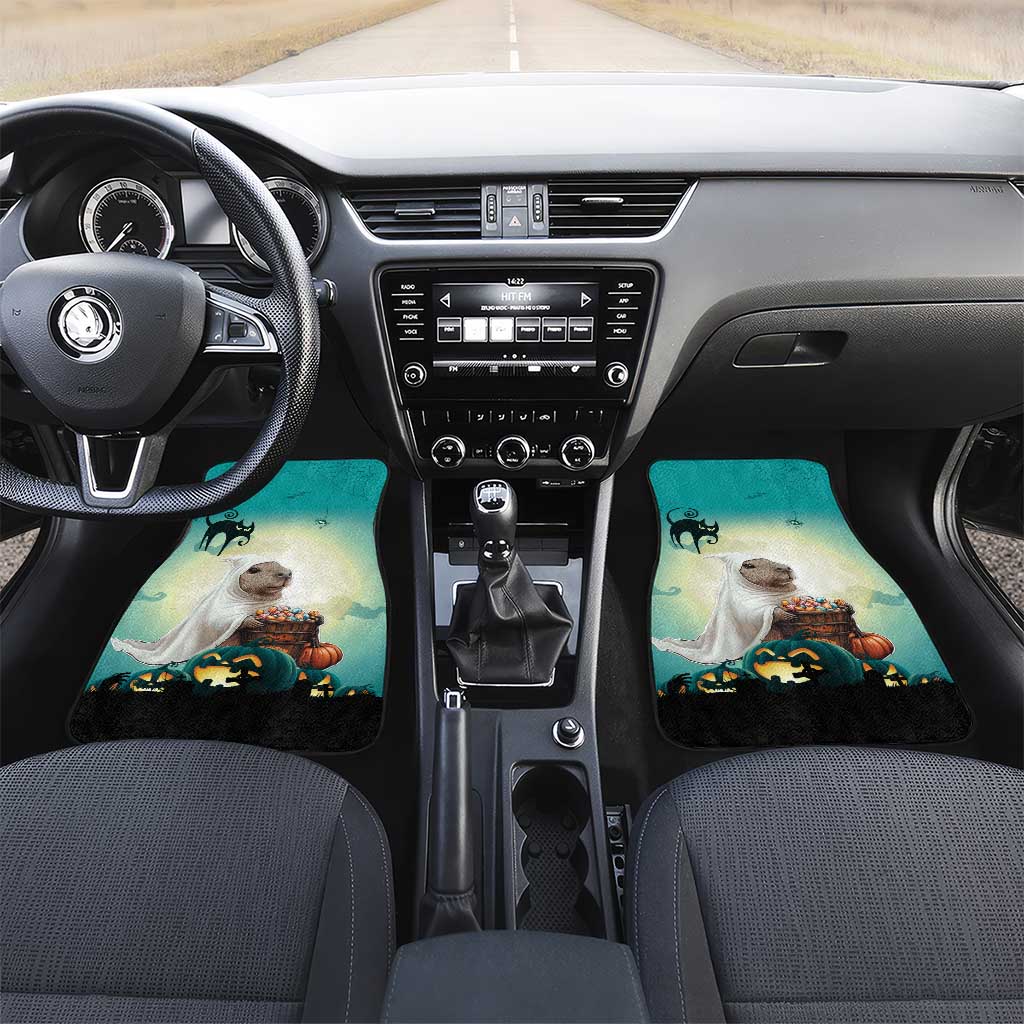 Capy-Boo-Ra Halloween Car Mats Spooky Halloween Night With Pumpkins - Wonder Print Shop