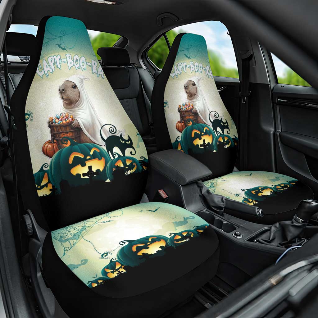 Capy-Boo-Ra Halloween Car Seat Cover Spooky Halloween Night With Pumpkins - Wonder Print Shop