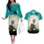 Capy-Boo-Ra Halloween Couples Matching Off The Shoulder Long Sleeve Dress and Hawaiian Shirt Spooky Halloween Night With Pumpkins - Wonder Print Shop