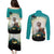 Capy-Boo-Ra Halloween Couples Matching Puletasi and Long Sleeve Button Shirt Spooky Halloween Night With Pumpkins - Wonder Print Shop