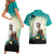 Capy-Boo-Ra Halloween Couples Matching Short Sleeve Bodycon Dress and Hawaiian Shirt Spooky Halloween Night With Pumpkins - Wonder Print Shop